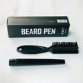 New Design Round Tube High Pigment Waterproof  Beard Filing Pen Kit With Brush Beard Colour Pen