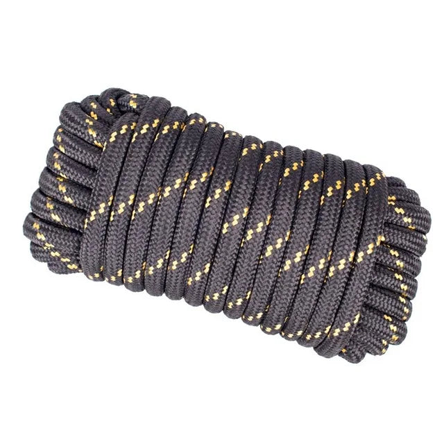Hot Sale High Strength Gym Equipment Braided Polyester PP Nylon Material Climbing Rope 12mm Custom Color Safety Rope