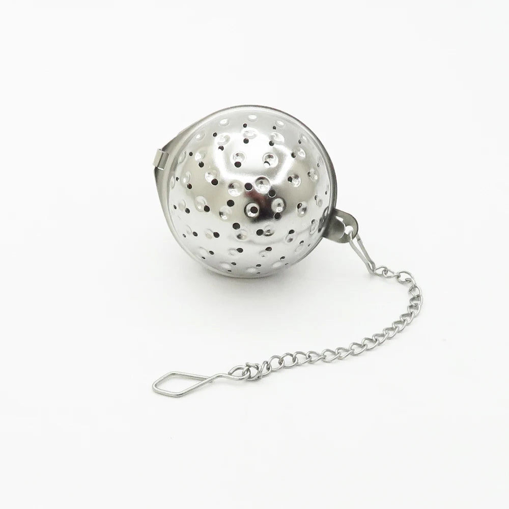 WELAND Golf Ball Shape Stainless Steel Tea Infuser Strainer with Chain