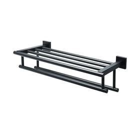 Stainless steel bathroom towel rack wall hanging bath towel toilet rack bathroom storage rack