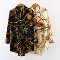 RNSHANGER Summer Women Chiffon Blouse Plus Size 4XL Casual Three Quarter Sleeve Loose Tops Shirts Oversize Blouses