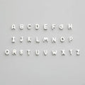 6*4 mm 925 Sterling Silver Letter Initial A-Z Alphabet Charm Spacer Beads for DIY Bracelet Necklace Making