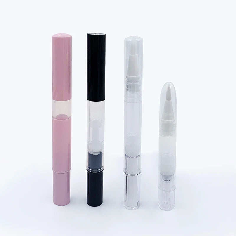 Custom Cosmetic Container 3ml Nail Twist Pens Empty Transparent Nail Oil Pen with Brush 5ml Cuticle Oil Pen
