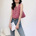 Boutique Wholesale 2025 Summer New Fashionable Temperament French Sleeveless Women's Tank Tops