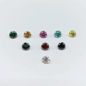DEF Round Colored Moissanite Diamonds D Color Loose Lab Created Moissanite 5mm 6.5mm8mm Moissanite for Jewelry Making