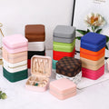 Small Multi-Grid Ring Earrings Exquisite Korean Edition Travel-Convient Jewelry Box Convenient Accessory Storage