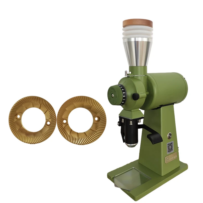 Wholesale 110V 220V Big Power Electric Coffee Grinder 90mm Stainless Steel Flat Burr Commercial Use App-Controlled 400W