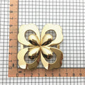 2025 Guaranteed Quality Belt Accessaries Zinc Alloy Unique Petals Two Part Joint Buckle Two Piece Belt Buckle