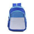 Qualisub Large Size Blue Color Sublimation Backpacks Children School Bag Sublimation School Bags Backpack for Heat Press