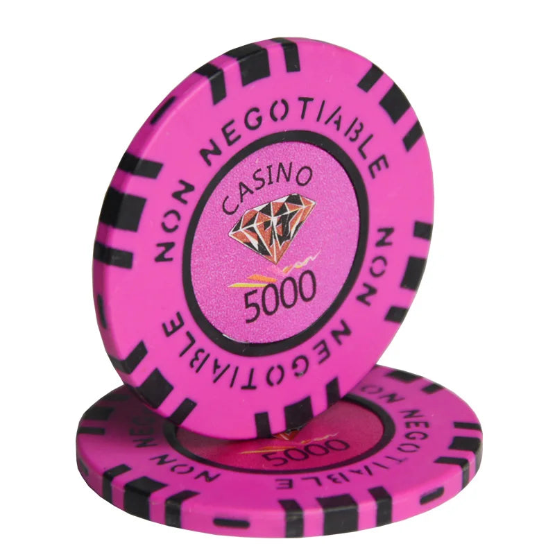 Factory Pro Sublimation Blank Premium Venerati Ept Ceramic Clay Monte Poker Chips Set for Custom Flush Poker Chip