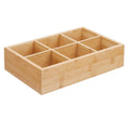 Natural Material Bamboo and Wood Dried Fruit Organizer Storage Box With Lid