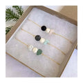 14k Gold Plated Stainless Steel Chain Bracelet Lava Rock Stone Essential Oil Diffuser Rose Quartz Bracelet