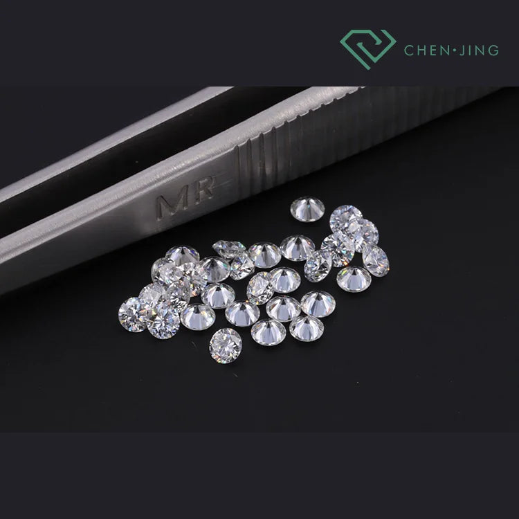 Real 0.1-1 Carat White Synthetic CVD Lab Grown Diamonds Loose 1mm 2mm 2.5mm 3mm 5mm 6.5mm Ready to Ship HPHT Lab Made Diamond
