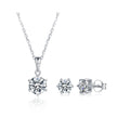 S925 Silver Women's Accessories Set Jewelry Wholesale Price Cheap Necklace and Earrings Jewelry Set