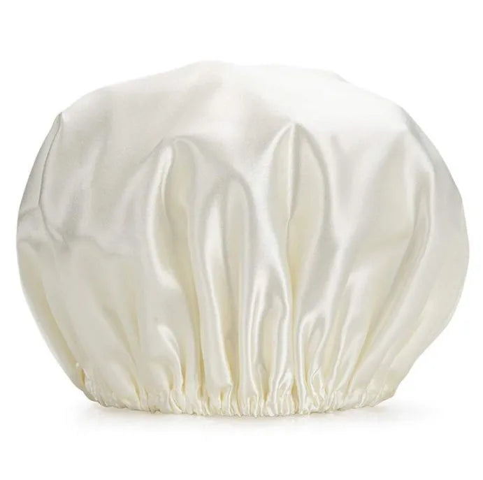 Hot Sale Double Layer Satin  Bath Shower Cap Make up Spa Caps