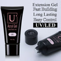 Professional Private Logo OEM Label UV/LED Soak Off 24 Colors Thick  Poly Gel Acrylic Gel 30g/60g for Nail Extension