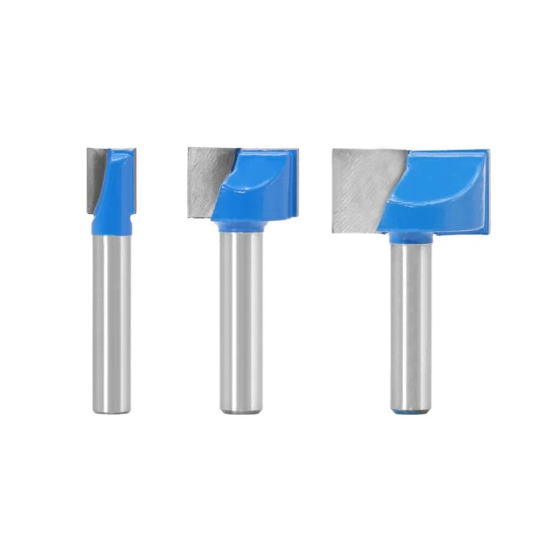 8mm Shank 10 to 35mm Diameter Carbide Woodworking Bottom Cleaning Router Bits Milling Cutter for Wood Cutting Tools