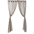 BLOCK EMF 5G Wifi Silver Fibre Mesh Curtain Radiation Protection Equipped with High-quality Stainless Steel Roman Rings