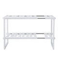 2-Tier Kitchen Shelves Arbitrarily Retractable Stainless Steel Multi-layer Storage Rack Multi-function Pot Rack Sink Rack