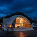 Full House Glamping Aluminium Exhibition Tents With Bathroom Geodesic Dome House Tent
