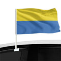 Factory Direct Sale Custom Ukraine Car Window Flag 12x18inches 100%Polyester Double-Sided Waterproof Durable Eco-Friendly