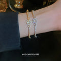 Wholesale Supplier's Fashion Zircon Crystal Bracelet Woman's Stylish Jewelry Bangles