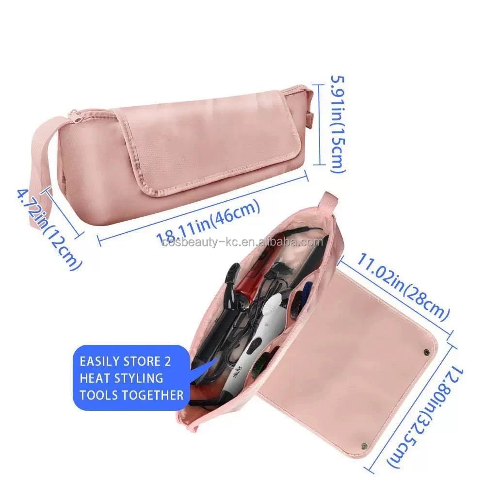 Barber Equipment Custom Logo Nylon Makeup Bag  with Professional Barber Organizer Roomy Bag