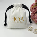 Customized logo Printing White Soft Small Velvet Packaging Bag Pouches Essential Oil Cosmetics Skin Care Dust Bag