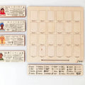 Custom Laser Cutting UV Printing Wooden Board Game Who's It Is Who Am I Game Boards for Friends Gifts