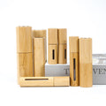Natural 5ml 10ml Perfume Packaging Bottle Bamboo and Glass Perfume Spray Bottle Support Laser logo Travel Size Cosmetic Bottle