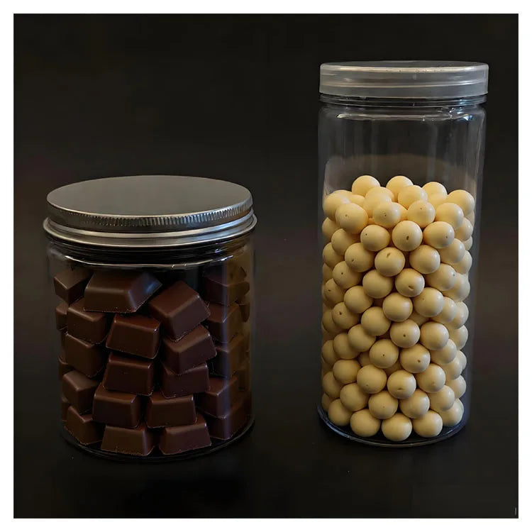 Empty 250g 280ml clear Transparent Plastic Pet Bottle Food Container with Lid