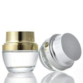Luxury Face Cream Glass Jar Empty Clear Cosmetic Bottle Skincare Bottle Eye Cream Glass Jar
