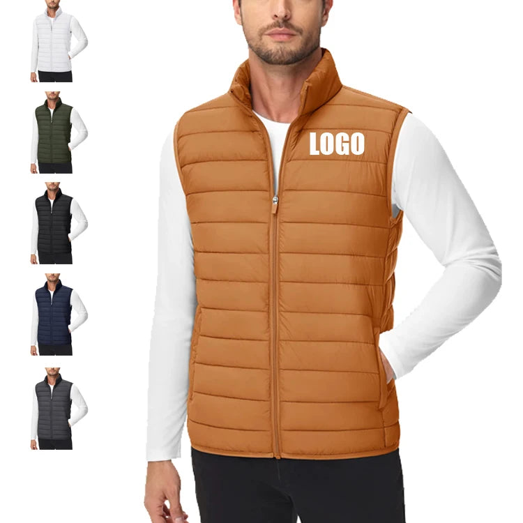 Custom Logo Customized Sleeveless Vest Man Vest Jacket for Men Waistcoat Vest for Men