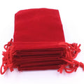 9x12cm Custom Print Velvet Little Gadgets Bags Drawstring Pearl Pouch