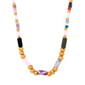Newest Product Fashion Trend Beads Stainless Steel 18K Plated Jewelry Necklace for Women