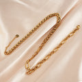 New Simple Stitching Stainless Steel Necklace Female Ins Net Celebrity Style Niche Design Sense Titanium Steel Clavicle Chain