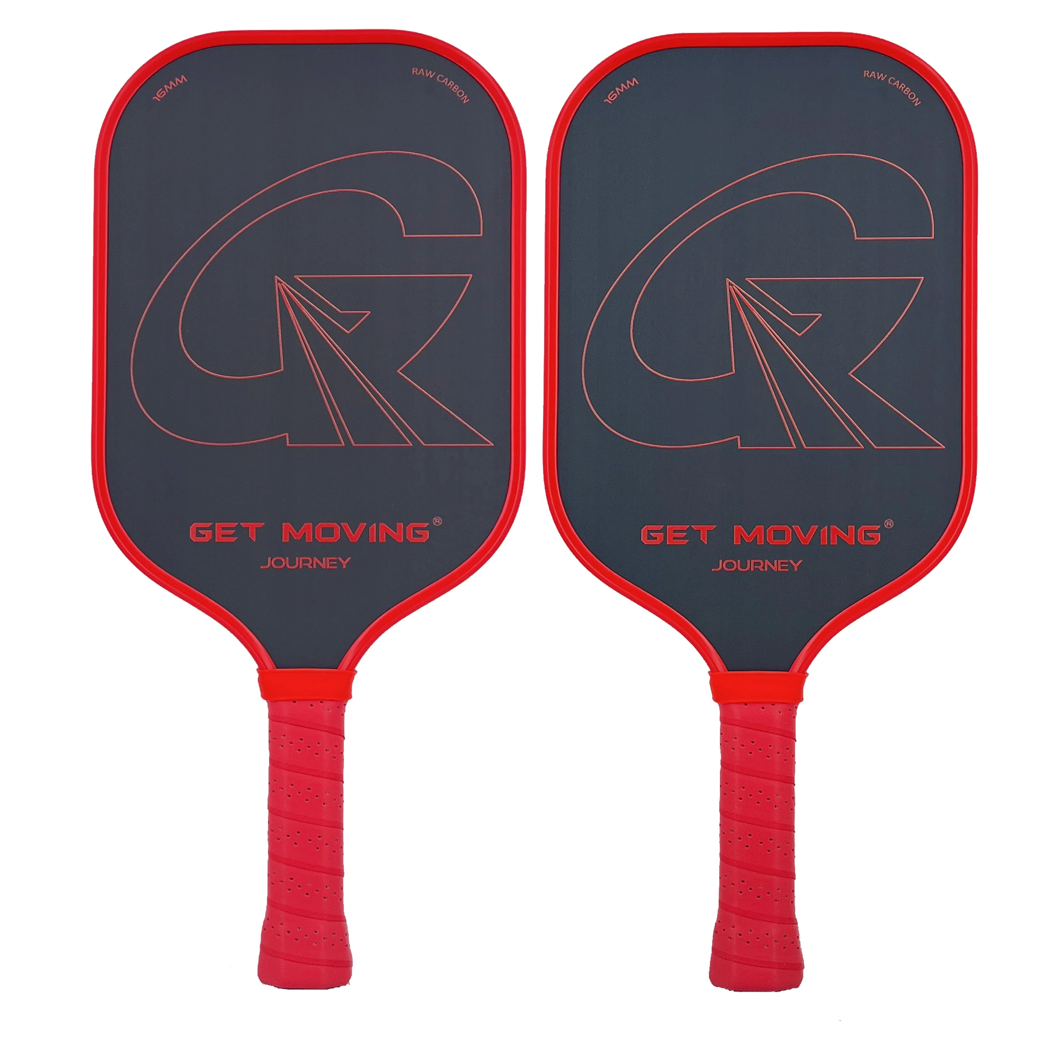 GM Professional Carbon Fiber Pickleball Paddle Racket Lightweight Red Special Design with Rough Surface Special Features