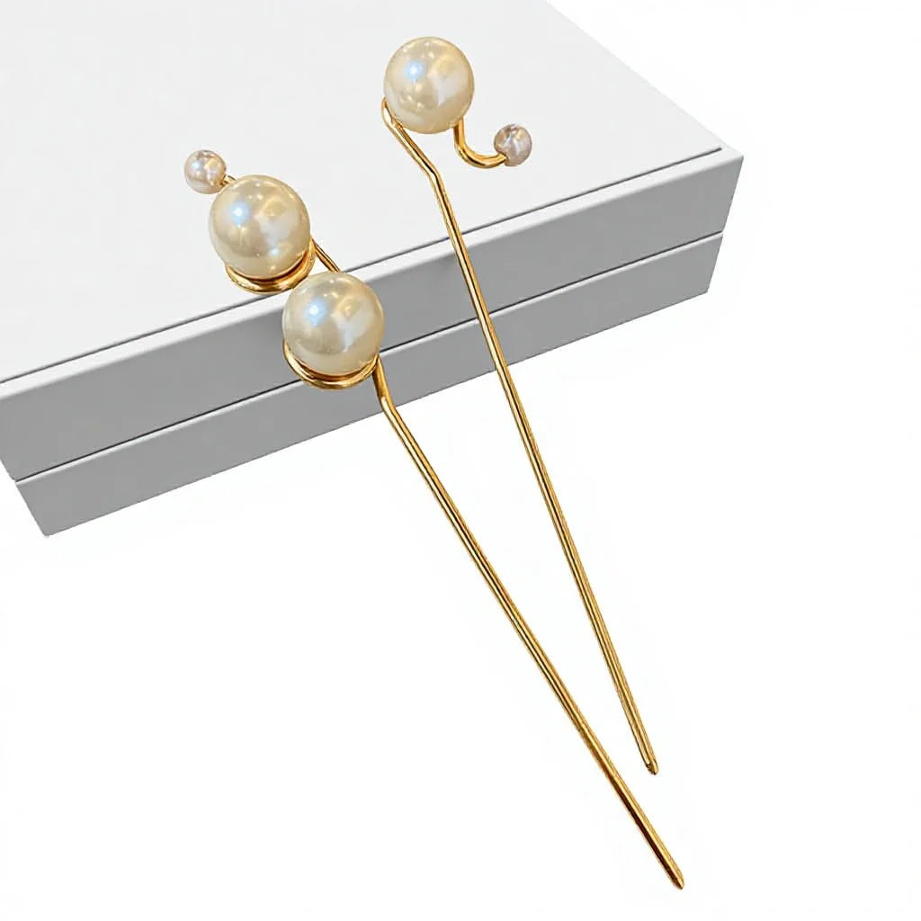 Hot Sale Women's Luxurious Fashionable Curly Hairpin with Alloy & Pearl for Party/Wedding/Daily Use