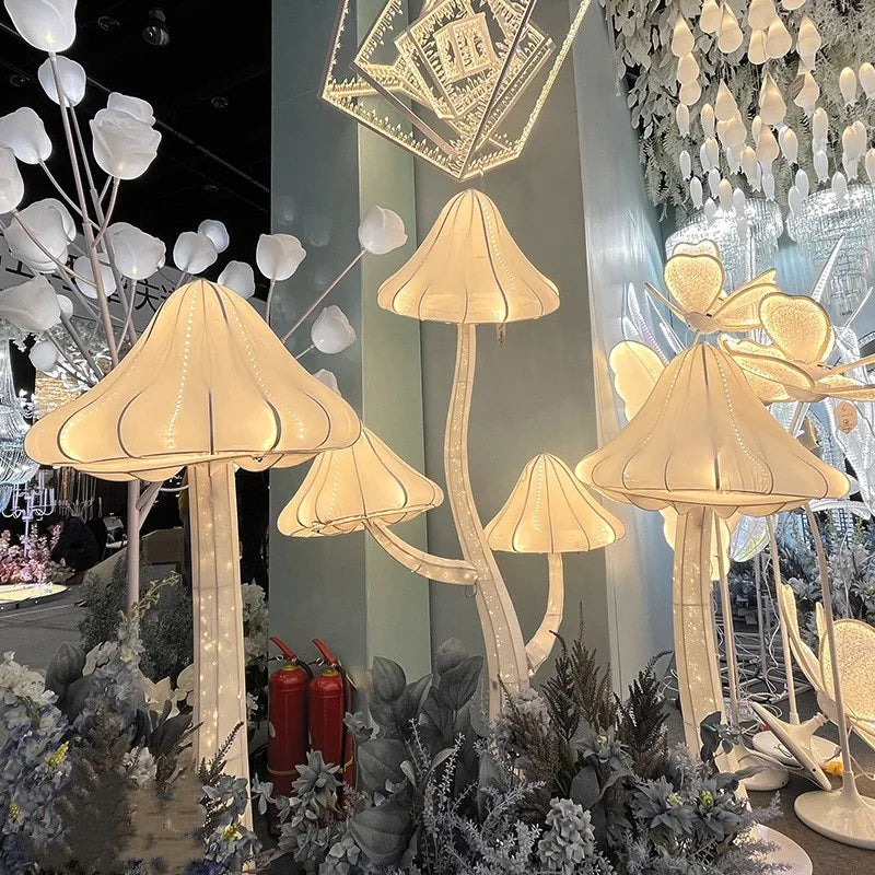 Mushroom Road Guide Mall Props Indoor Wedding Hall Wedding Hotel Stage Venue Layout Props Decorative Lights