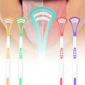 Eco Silicone Tongue Coating Cleaning Brush Tongue Scraper Tongue Cleaner