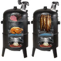 3 in 1 Outdoor Smokeless Large Charcoal Grill Smoker Barbecue Grill  Barrel Vertical Charcoal BBQ Grill for Party Barbecue