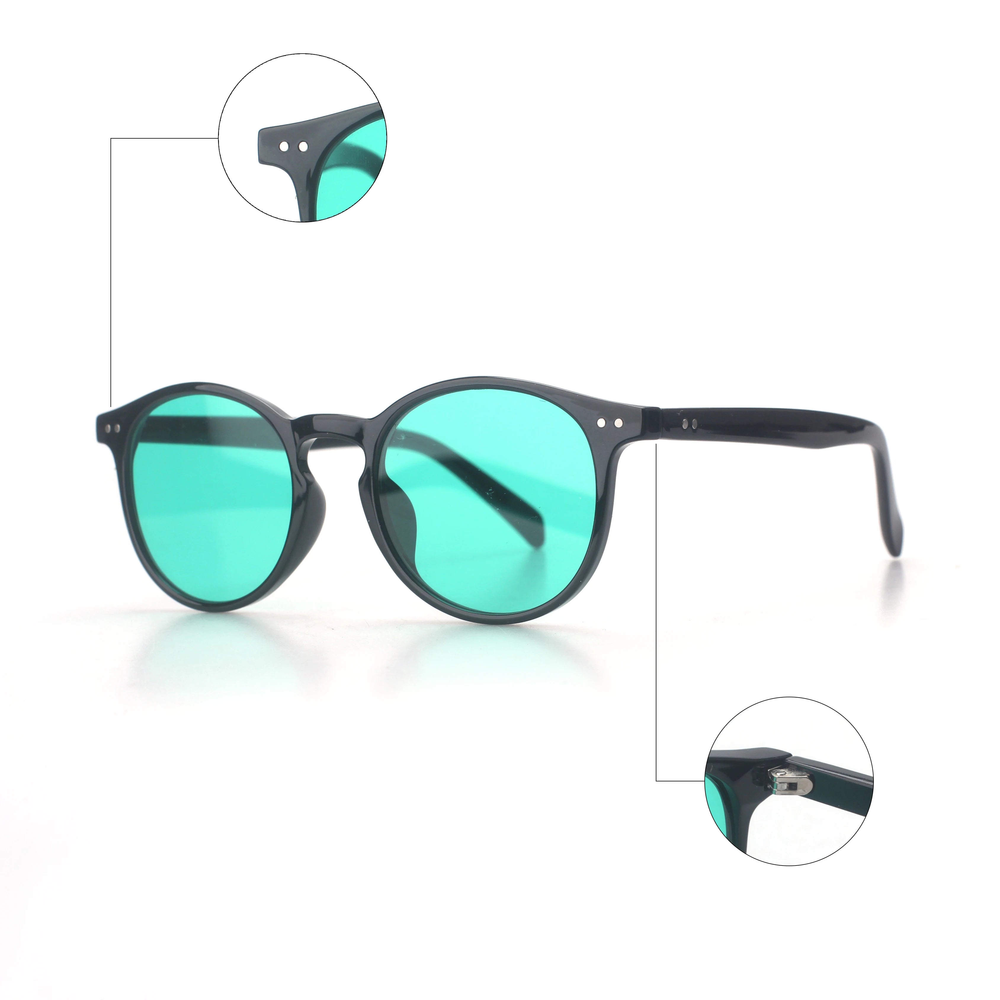 Newest F55 Blue-Green Lens Eyeglasses Optical Frame Fashion Design Custom Anti Blue Light Computer Eyewear Unisex Glasses