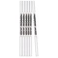 Transparent Glass Straw With Custom BoxReusable Crystal Black Obsidian Glass StrawsSippers Eco Friendly Glass Straw Set