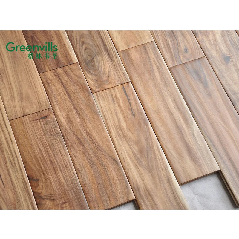 Small-Leaf Acacia Solid Wood Flooring Hot Sales Handscraped Hardwood Flooring