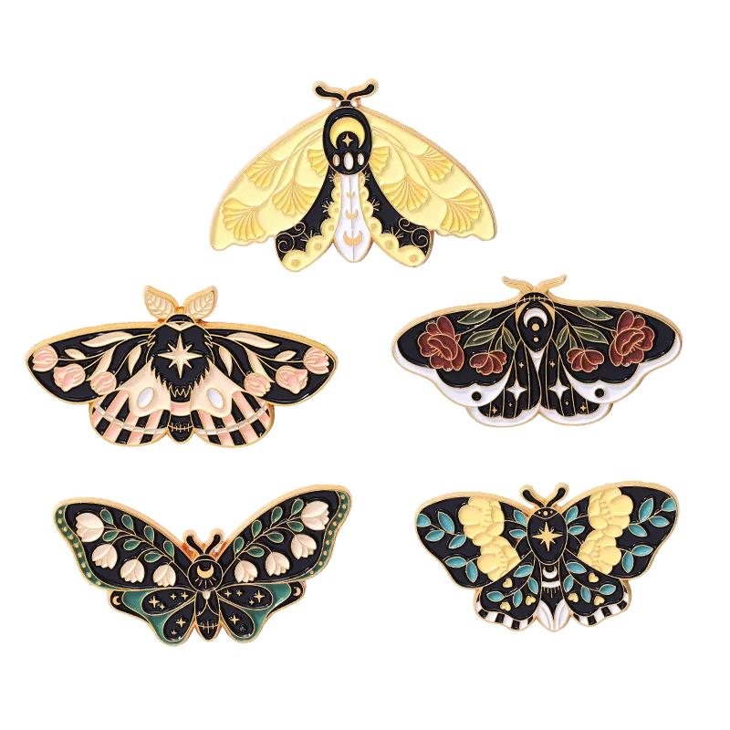 Hot-selling Butterfly Brooch Enamel Brooch Shirt Lapel Bag Funny Badge Cartoon Jewelry Gift for a Friend Decorative Clothing