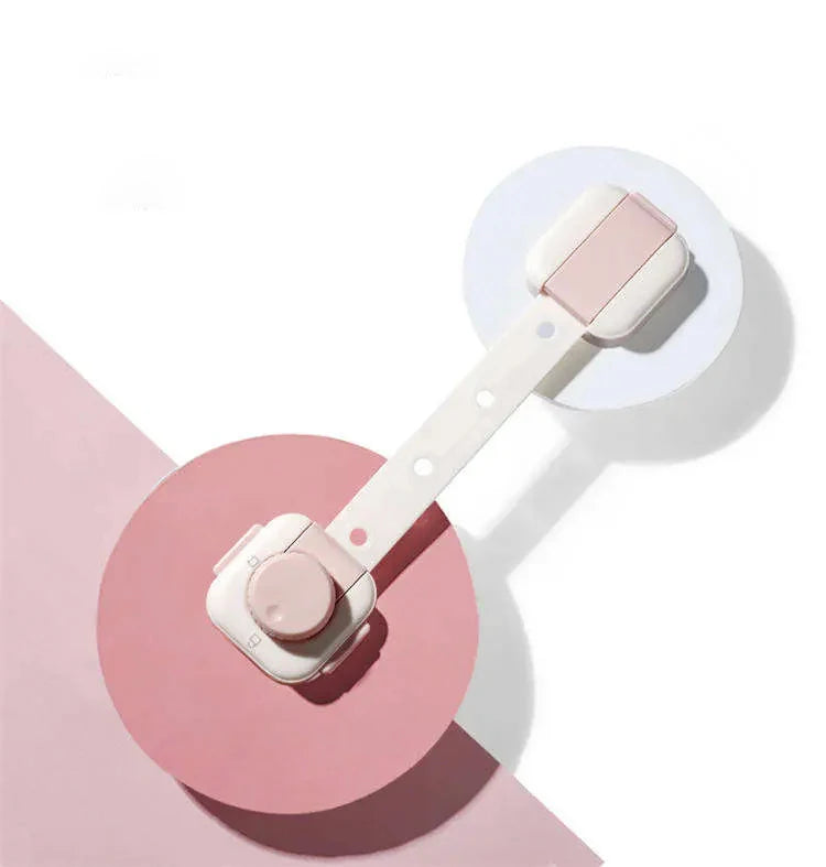 Child Drawer Cabinet Lock Adhesive Baby Strap Locks Baby Protector Adjustable Child Safety Lock