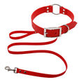 Luxury Personalized Dog Collar Leash Set Durable Plastic TPU Solid Pattern Ribbon XS Size PVC O Ring Elegant Waterproof Pet