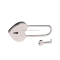 Ivoduff Metal Long love Heart Lock Silver Gold Rose Gold 45*100mm Heart Shaped Lock and Key