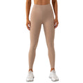 New Arrival  High Quality Flat Waist Solid Colors Women Workout Yoga Leggings