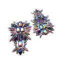 Colorful Gel-Back Rhinestone Applique Iron-On Resin Rhinestone Applique Patch Carnival Costumes Accessories